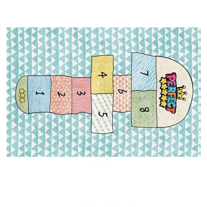 Cartoon Design Learning Kids Room Carpet for Crawling Jumping childrensterritory