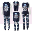 Snowflake Snowman Print Family Matching Christmas Pajamas