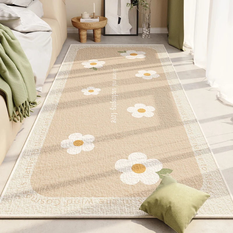 Nordic Cute Flower Girl Rugs for Bedroom, Large Area childrensterritory