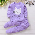 Girls' Cartoon Design Long Sleeves Winter Clothing Set childrensterritory