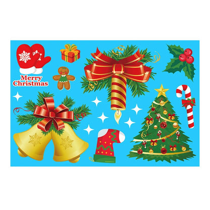 Santa Claus Snowflake Christmas Window/Wall Decals childrensterritory
