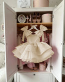 Sequins Beading with Bow Design Flower Girl Dresses for Party childrensterritory
