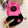 Baby Girls Cute Cartoon Print Sweatshirts + Pants Tracksuit Sets childrensterritory
