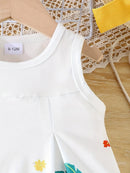 Baby Girls Western Chic Casual Base Camisole Dress for Summer childrensterritory