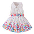 Korean Style Baby Girls Floral Princess Formal Dress childrensterritory