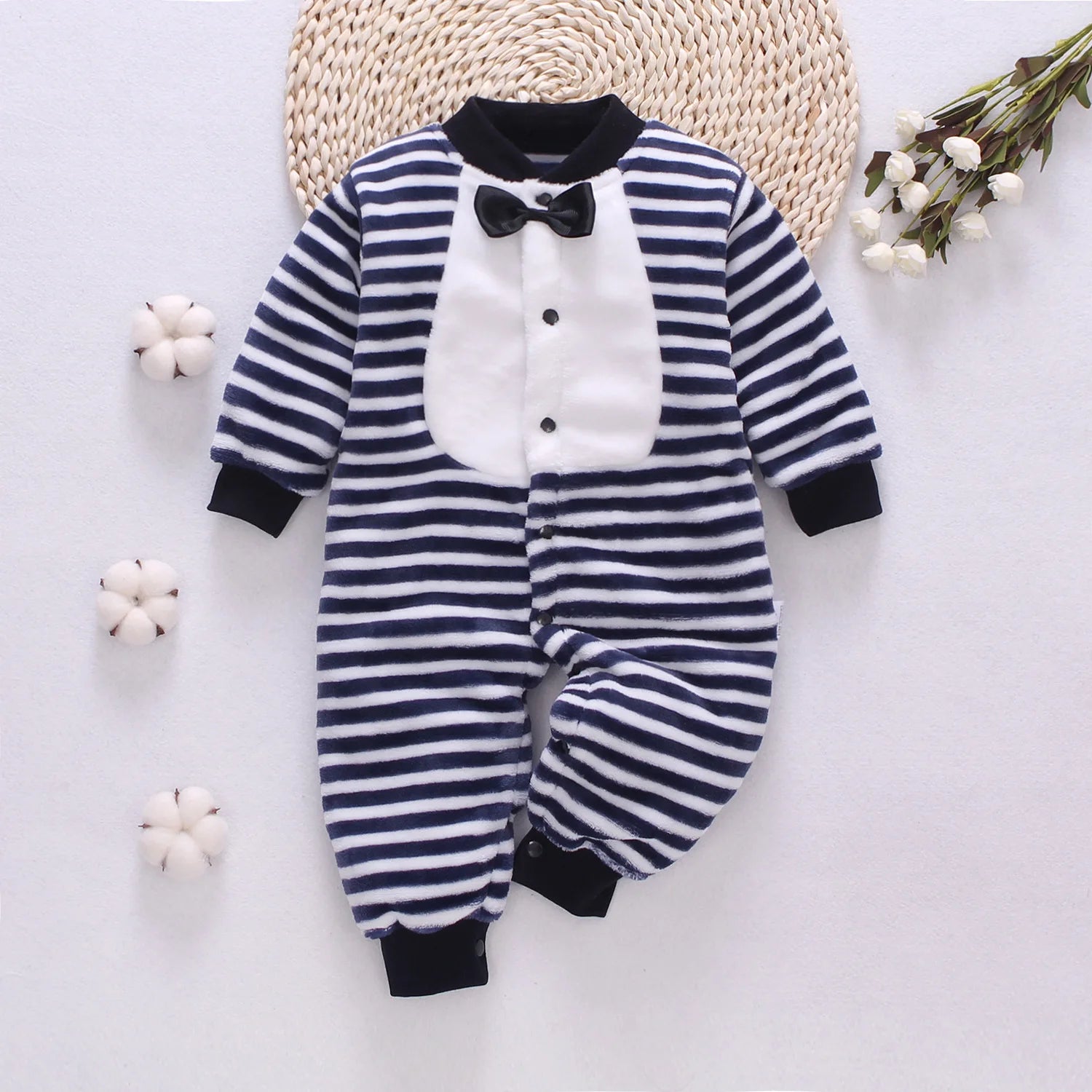 Baby Kids Long Sleeves Soft Winter Bodysuits