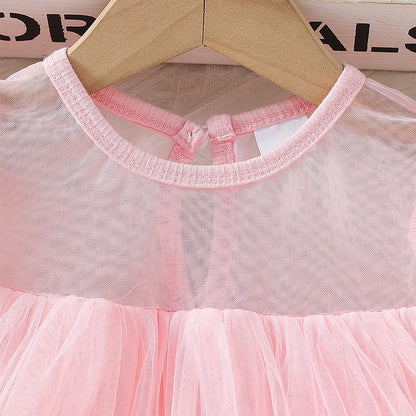 Flower Design Cute Summer Princess Dresses for Girls
