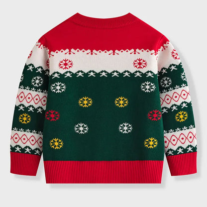 Kids’ Christmas Design Long-Sleeved Winter Sweater