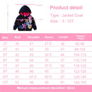 Floral Print Warm Zipper Hoodie for Kids Girls childrensterritory