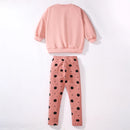 Girls Mouse Cartoon Print Casual Clothing Sets childrensterritory