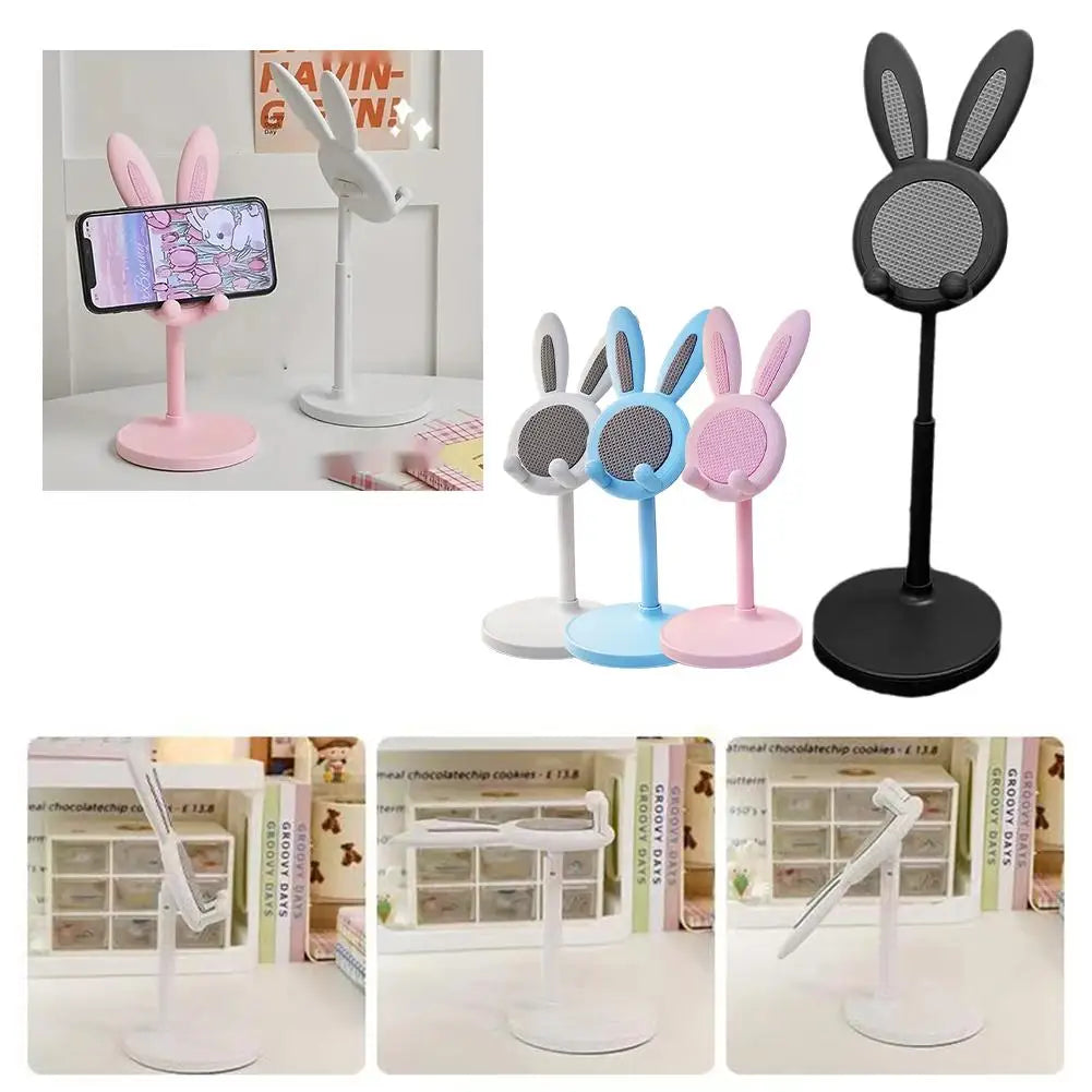 Adjustable Rabbit Cartoon Design Cell Phone Stand