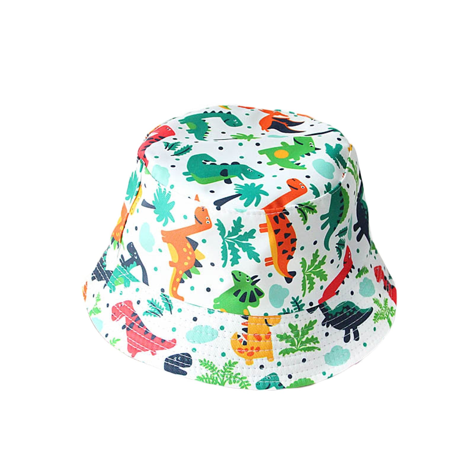 6 Colors Kids Cartoon Dinosaur Print Fisherman Hat childrensterritory