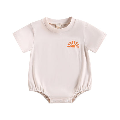 Baby O Neck Sun Print Summer Bodysuit childrensterritory
