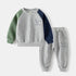 Little Boys Color Patchwork Two-Piece Casual Tracksuits childrensterritory