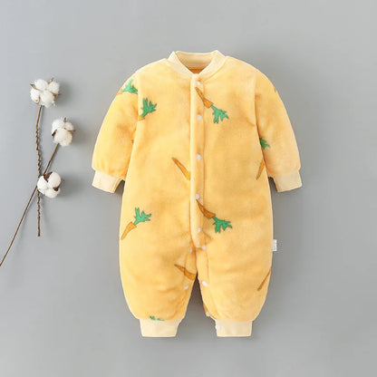 Baby Kids Long Sleeves Soft Winter Bodysuits childrensterritory