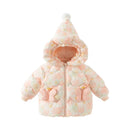 Girls Overcoat Fluffy Hooded Zipper Warm Jacket childrensterritory