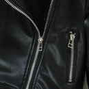 Solid Color Casual Style Leather Jacket for Little Boys childrensterritory