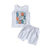 Letter Print Baby Boy Independence Day Clothing Set childrensterritory