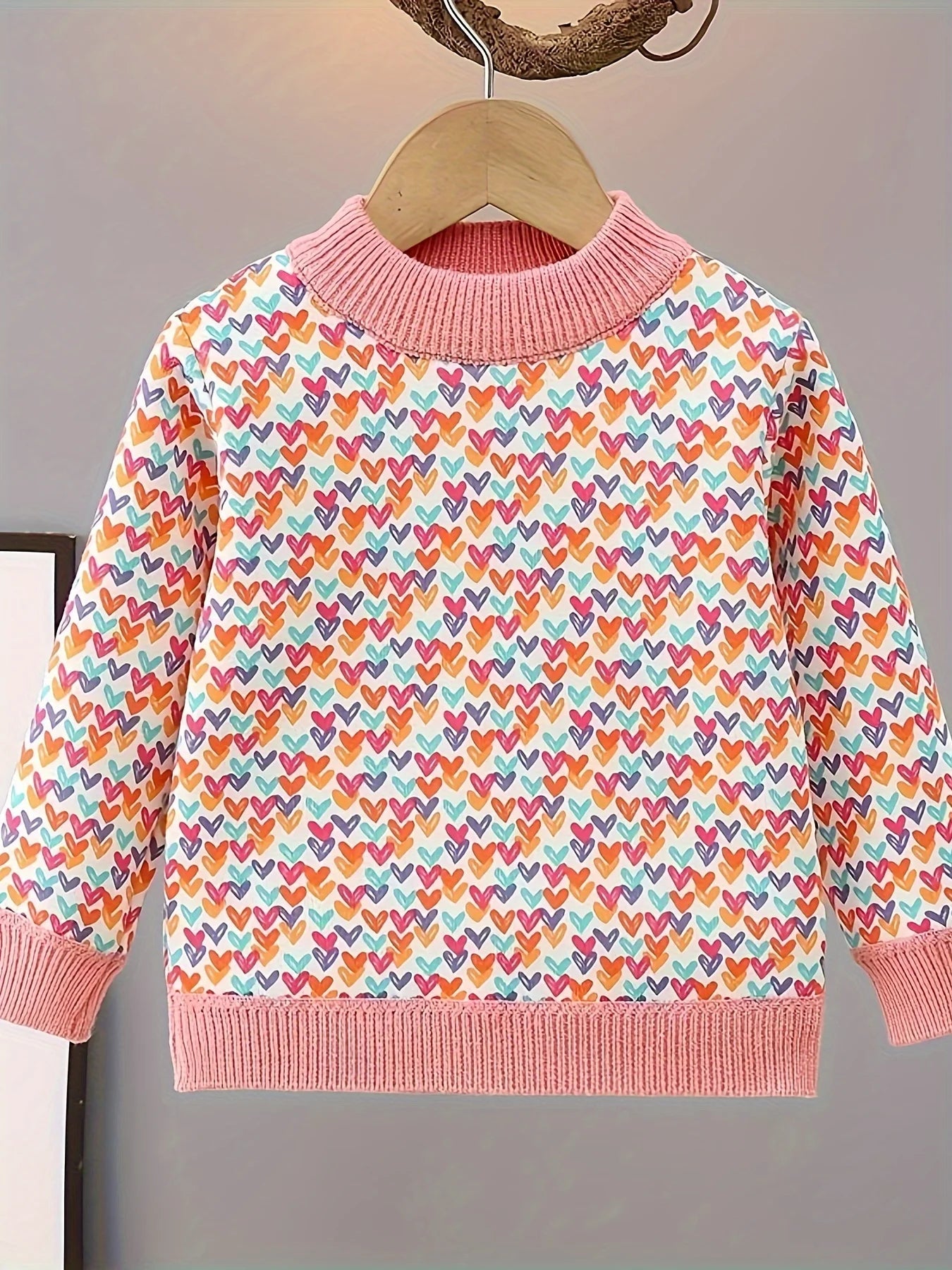 Little Girls' Fleece-Lined Stylish Knitwear