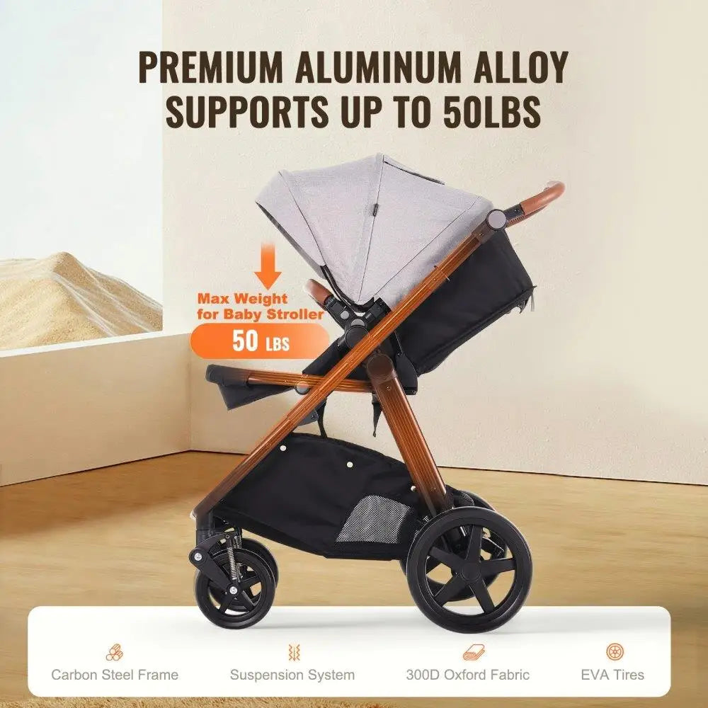 Luxury Baby Stroller and Bassinet Playard Combo Set childrensterritory