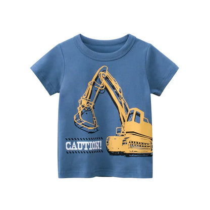 Cartoon Design Soft Cotton Summer Tees/T-shirts for Kids childrensterritory