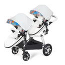 2 in-1 PU Leather Waterproof Twins Baby Stroller childrensterritory