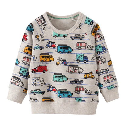 Little Boys Cotton Various Pattern Sweatshirts childrensterritory