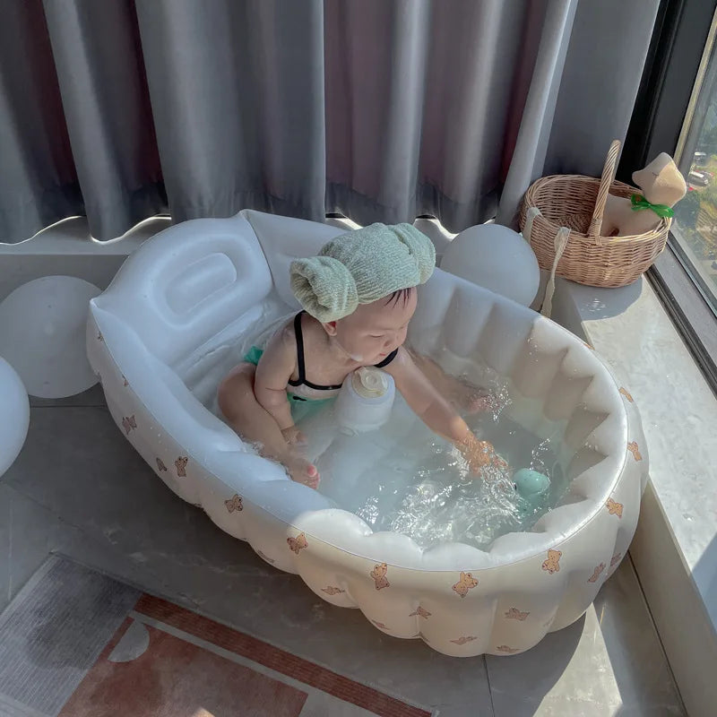 Inflatable and Portable Baby Swimming Bathtub