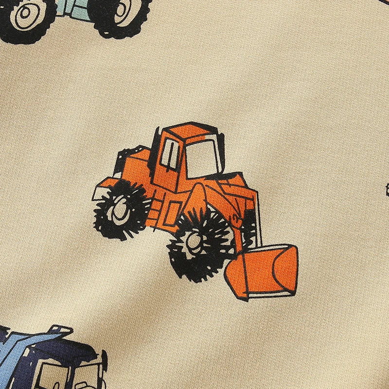 Boys Excavator Cartoon Print Casual Sweatshirts childrensterritory