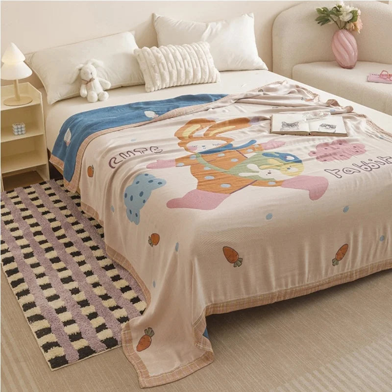 Kids’ Cartoon Print Soft Bedding Blanket