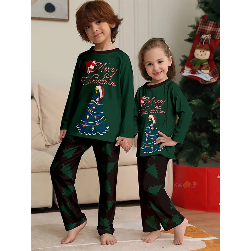 Long Sleeves Christmas Design Family Matching Clothing Set