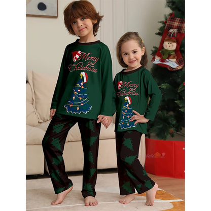 Long Sleeves Christmas Design Family Matching Clothing Set