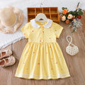 Little Girls Cute Print Cotton Summer Dresses childrensterritory