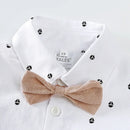 Baby Boy Formal Gentleman Rompers Suit with Hat for Birthday