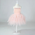 Sleeveless Lace Design Princess Dresses For Girls
