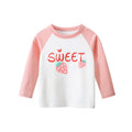 Girls' Cartoon Print Long Sleeves Stylish Tops childrensterritory