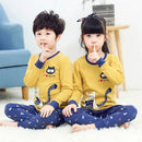 Long Sleeve Cartoon Design Kids Winter Warm Pajamas Sets childrensterritory