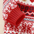 Reindeer Design Knitted Baby Christmas Pullover childrensterritory