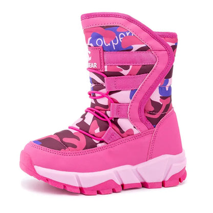-30 Degree Kids Thick Mid Warm Waterproof Non-slip Boots childrensterritory