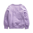Kids Girls Cartoon Applique Warm Sweatshirts childrensterritory