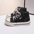 Little Boys Girls Jelly Color Canvas Lace Up Flats Shoes childrensterritory