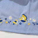 Girls Collar Design Birds Flowers Print Casual Summer Dresses childrensterritory