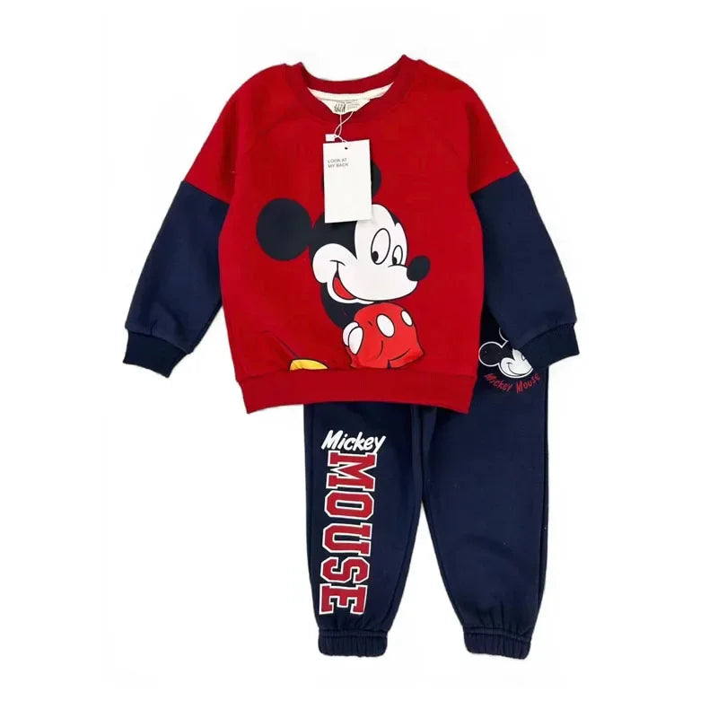 Long-Sleeved Cartoon Print Kids Winter Clothing Set childrensterritory