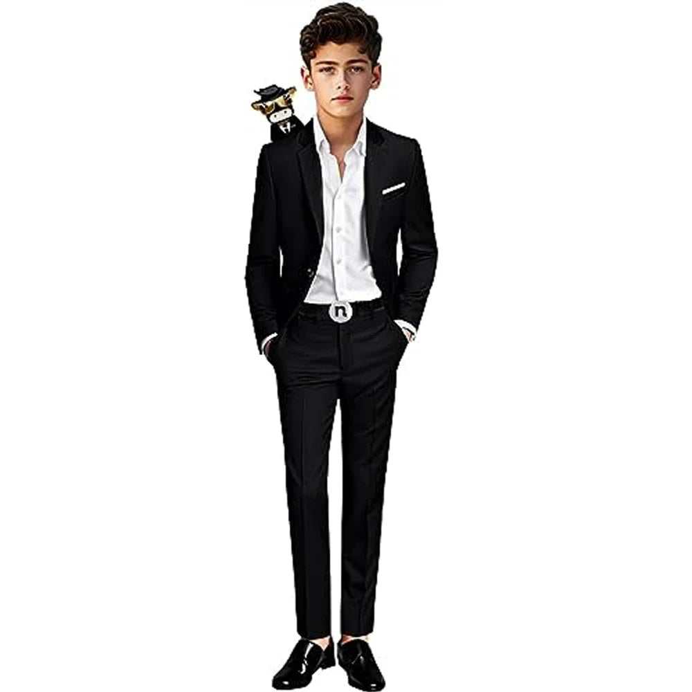 Classic Kids Boys Party Tuxedo Blazer Pants Suit childrensterritory