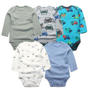 Baby Cartoon Printed Long Sleeve Cotton Jumpsuit