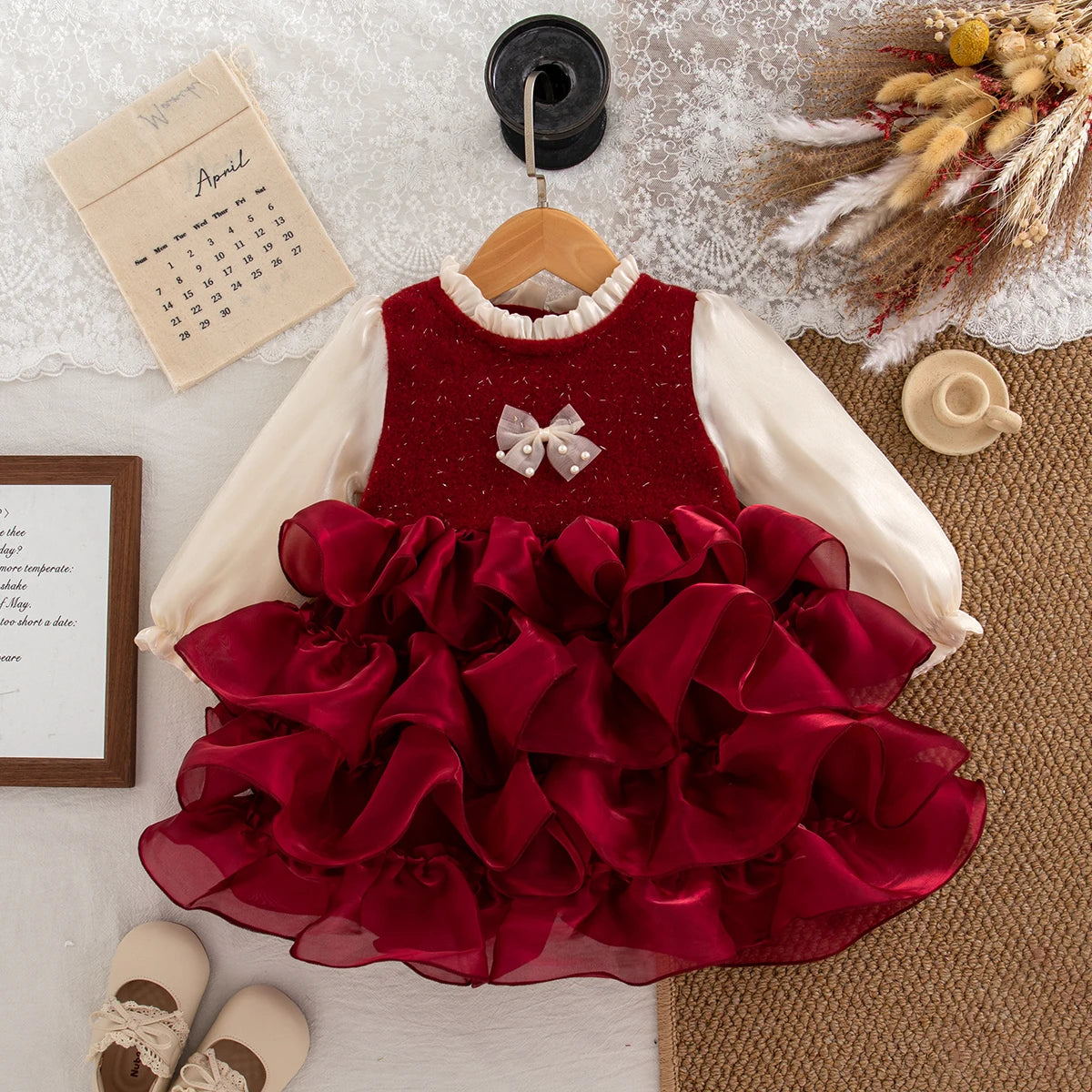 Girls’ Elegant & Stylish Fluffy Party Dresses childrensterritory