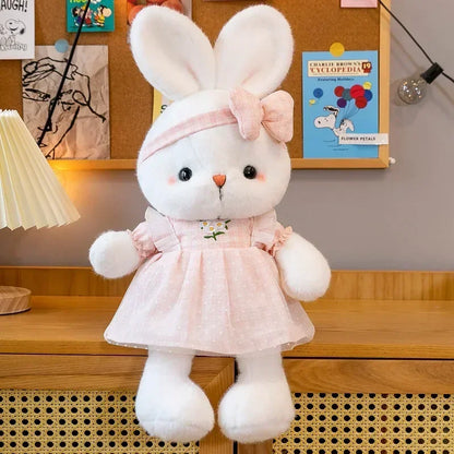 30CM Candy Color Rabbit Plush Toy for Birthday Christmas Gift