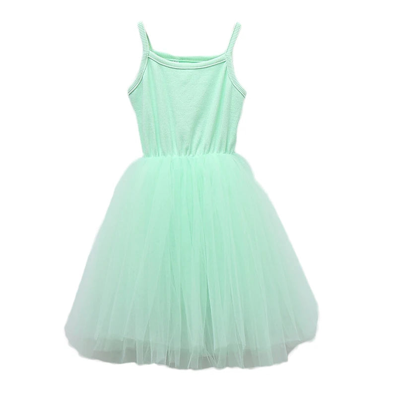 Sleeveless Puffy Cotton Tutu Dress For Baby Girls childrensterritory