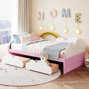 Cloud and Moon Design Children's Double Bed Frame