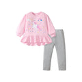 Girls Cartoon Design Full Sleeves T- Shirts And Leggings Set childrensterritory